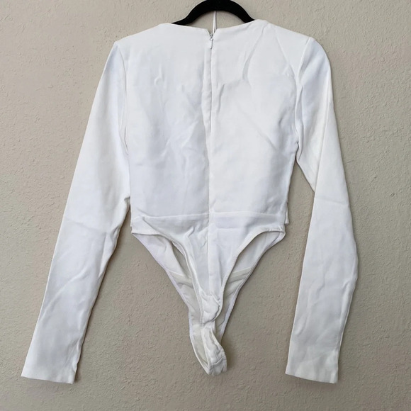 HOUSE OF CB 'Danica' White Cutout Bodysuit NWOT size S - Picture 5 of 16